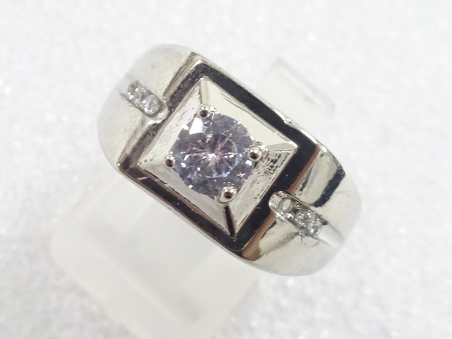 JAPANESE KIMONO / ANTIQUE CRYSTAL RING (SIZE 15.5)